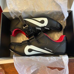 NWT Peloton black/white/red cycling shoes size 39